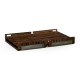 Faux Macassar Ebony & Anthracite Shagreen Bed Tray