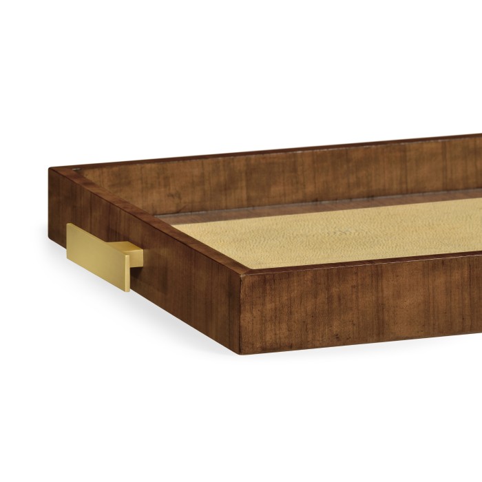 Ivory Shagreen Rectangular Tray