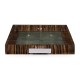 Faux Macassar Ebony & Anthracite Shagreen Tray
