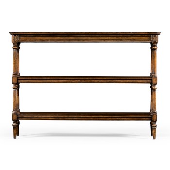 Victorian Style Walnut Three Tier Étagère