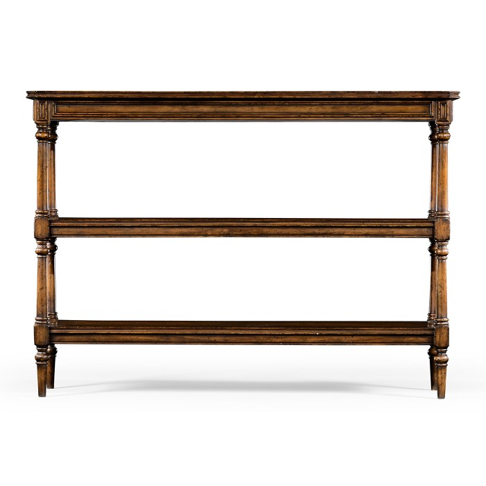 Victorian Style Walnut Three Tier Étagère