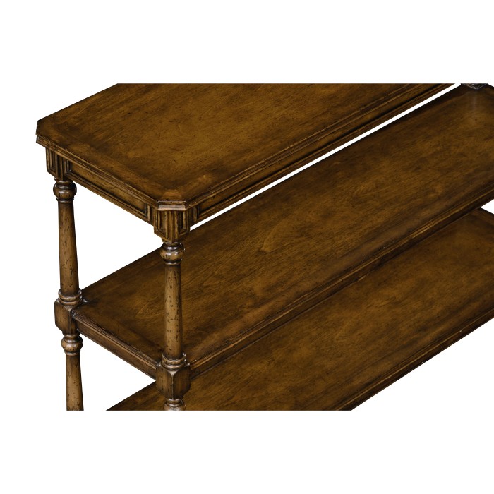 Victorian Style Walnut Three Tier Étagère