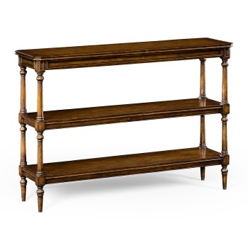 Victorian Style Walnut Three Tier Étagère