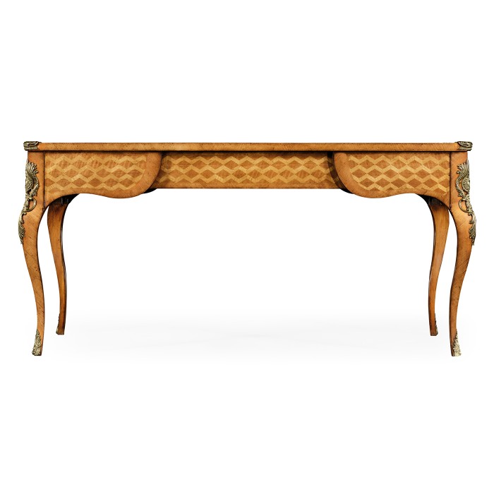 Satinwood & Marquetry Bureau Plat
