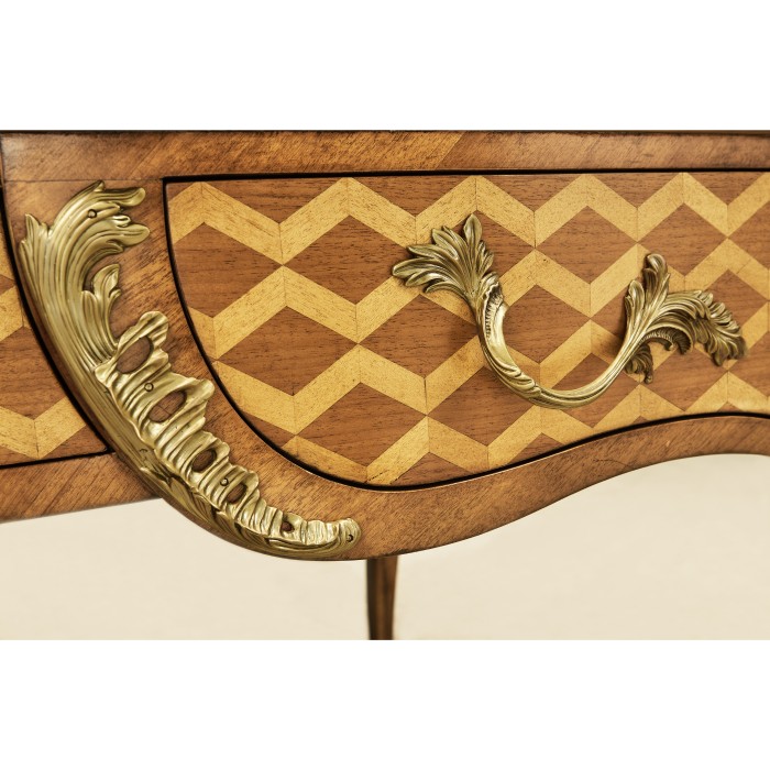 Satinwood & Marquetry Bureau Plat