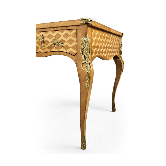 Satinwood & Marquetry Bureau Plat