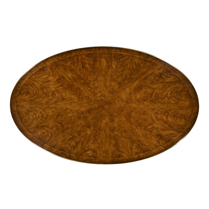 Biedermeier Style Oval Dining Table 96