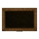 Rustic Burl Oak and Leather Chest of Three Drawers