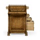 Burl oak davenport desk