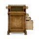 Burl oak davenport desk