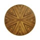 Argentinian walnut veneered round side table