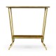 Argentinian walnut veneered square side table