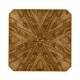 Argentinian walnut veneered square side table