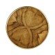 Argentinian walnut veneered circular lamp table