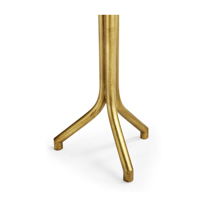 Argentinian walnut veneered circular lamp table
