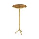 Argentinian walnut veneered circular lamp table