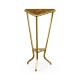 Argentinian walnut veneered triangle lamp table