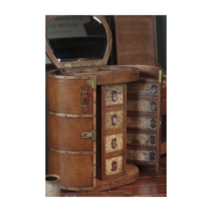 Travel Trunk Style Metamorphic Dressing Table