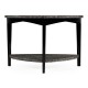 Black Snakeskin triangular coffee table