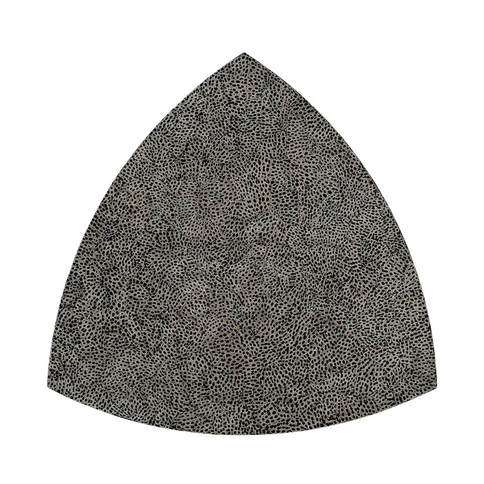 Black Snakeskin triangular coffee table