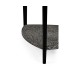 Black Snakeskin triangular coffee table