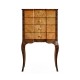 Light Satinwood Collectors Cabinet