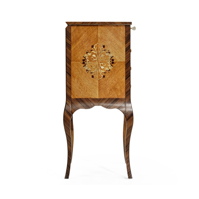 Light Satinwood Collectors Cabinet