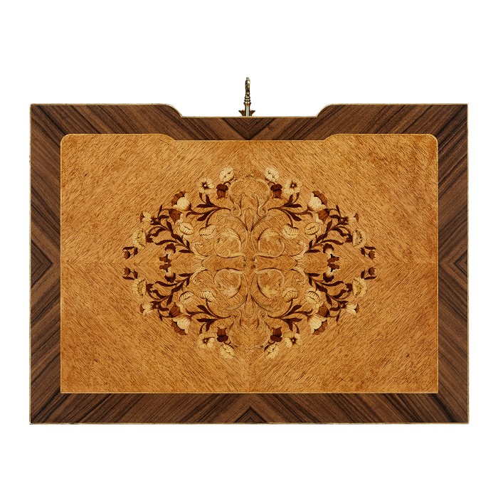 Light Satinwood Collectors Cabinet