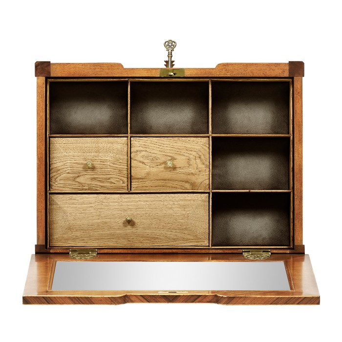 Light Satinwood Collectors Cabinet