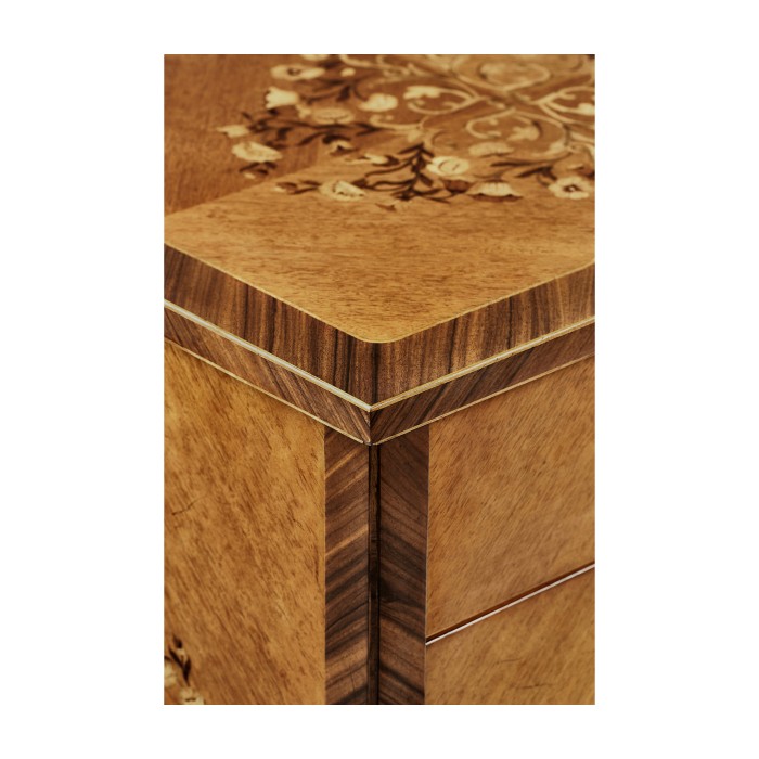 Light Satinwood Collectors Cabinet