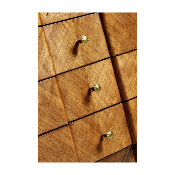 Light Satinwood Collectors Cabinet