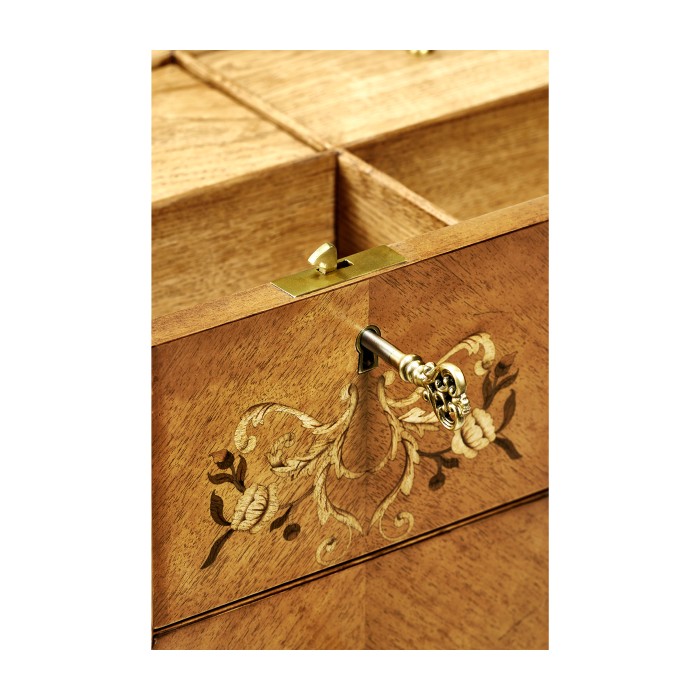 Light Satinwood Collectors Cabinet
