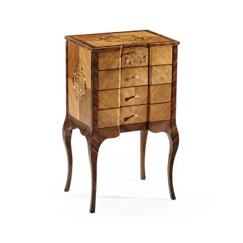 Light Satinwood Collectors Cabinet
