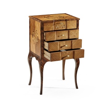 Light Satinwood Collectors Cabinet