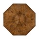 Country living style walnut octagonal centre or dining table