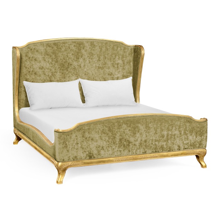 Louis XV Gilded Cali King Bed