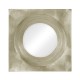 Silver Framed Round Mirror