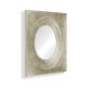 Silver Framed Round Mirror