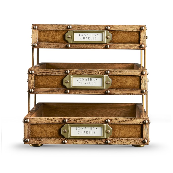 Travel Trunk Style Letter Tray