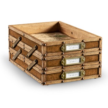 Travel Trunk Style Letter Tray