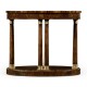 Mahogany Biedermeier style oval side table