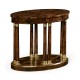 Mahogany Biedermeier style oval side table