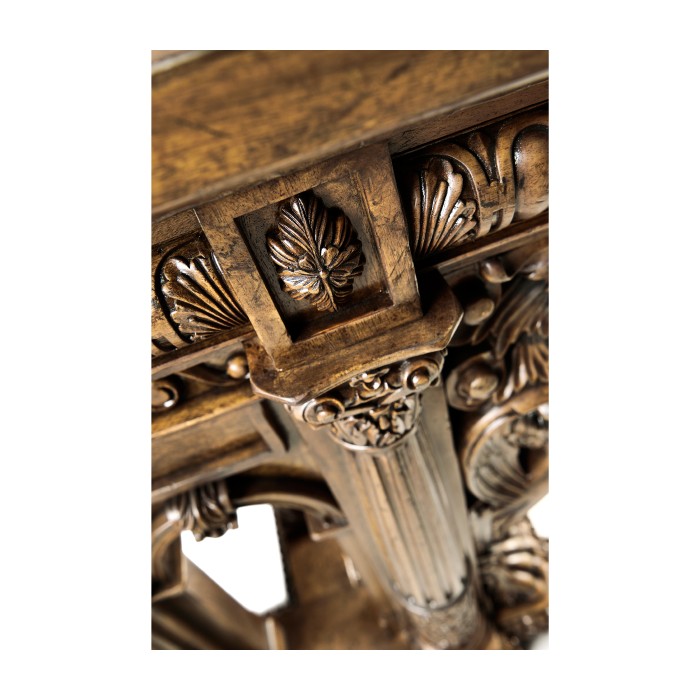 French Renaissance Style Library Table