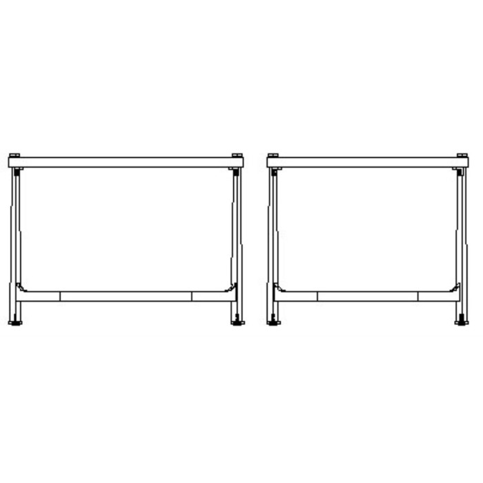 Églomisé & iron bunching tables
