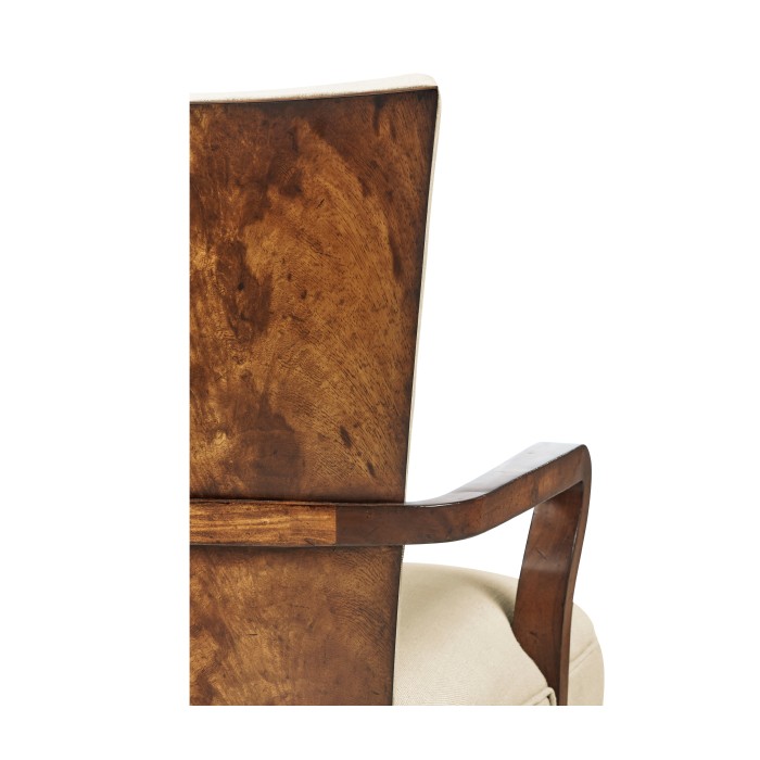 Biedermeier Style Walnut Dining Arm Chair