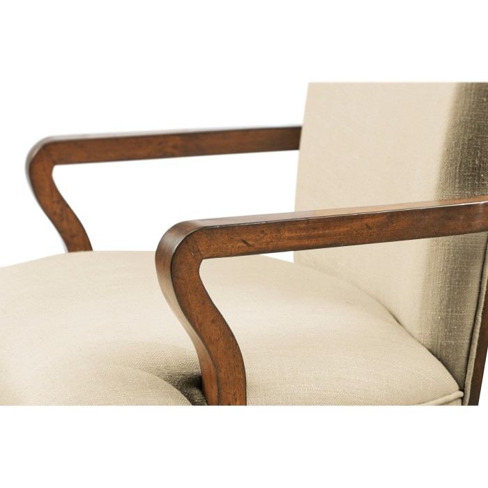 Biedermeier Style Walnut Dining Arm Chair