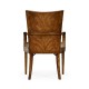 Biedermeier Style Walnut Dining Arm Chair