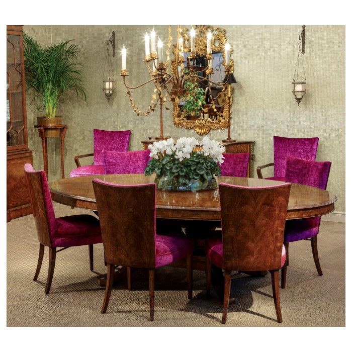 Biedermeier Style Walnut Dining Arm Chair