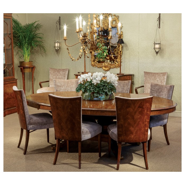 Biedermeier Style Walnut Dining Arm Chair