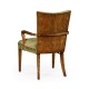 Biedermeier Style Walnut Dining Arm Chair